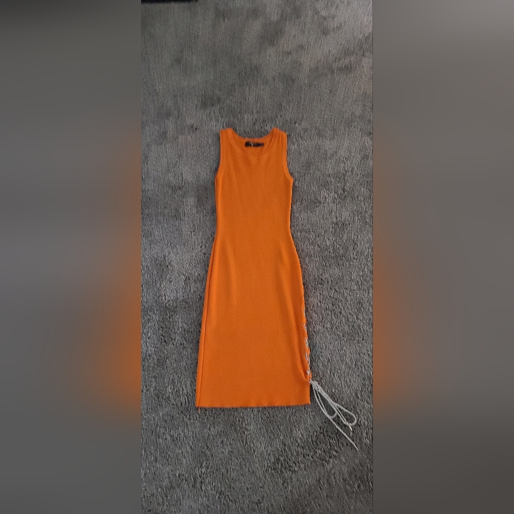 Orange party dress